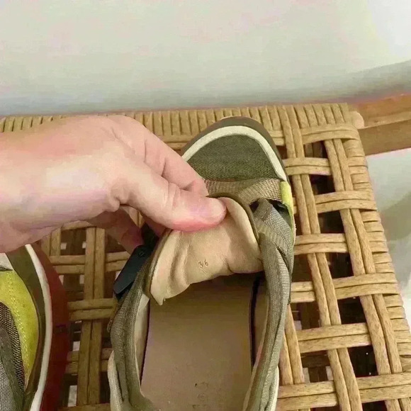 Chloé Sonnie Color Block Leather made in Italy Sneakers Olive green 36 luxury - Picture 14 of 14